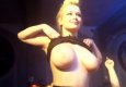 Drunk russian schoolgirl showed naked big boobs to the club