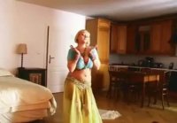 Busty belly dancer milf strips ameman