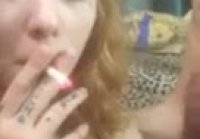 Cum in mouth smoking whore