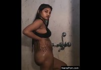 Today exclusive sexy desi model bathing