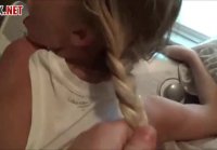 Fucking a young with pigtails