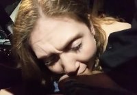 In a car with a dick in mouth