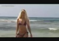 Blonde in a super bikini aac