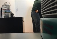 Employee sucks a member of the office owner right in the office