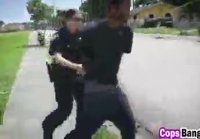 Black guy arrested forced into threesome outdoors