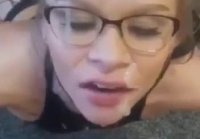 Cumshot after throat