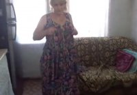 Friend's mom undresses