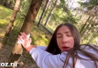 Sex with a russian honey in the woods