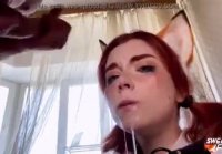 Deep Slobbering Blowjob from Sweety Fox in School Uniform