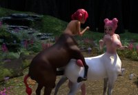 Futanari centaurs breed