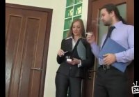 Fucked business lady at work