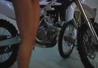 Jenny Poussin love motos