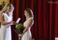 Mother and daughter celebrate their marriage