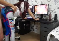 Diva ended without asking, while she played Overwatch