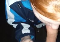 Redhead sucked cock