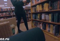 Anxious student gave herself to a friend in the library