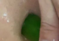 Cucumber in the ass