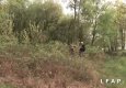 Mature whore gets farted by guys in the woods