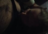 My friend gives a delicious blowjob at home