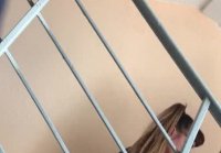 Blowjob on the stairs