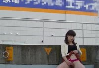 Japanese Crossdresser Outdoor Flashing