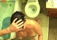 Young tough fuck in the bathroom