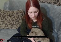 Paid for sex red haired Russian girl