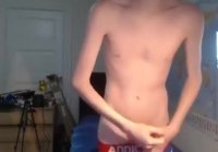 Redhead Twink Shows Off on Webcam