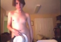 Crossdressing Twink on Webcam