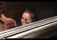 RUSSIAN OVEREXCITED AND TOOK A MEMBER IN the toilet