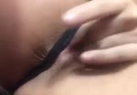 Masturbating brunette