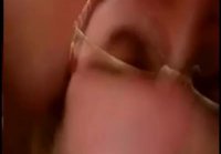 Slut with glasses after blowjob gets cum in her mouth