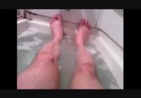 Private video   bodybuilder takes a bath