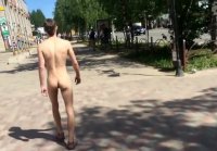 Naked Boy Walking in Public