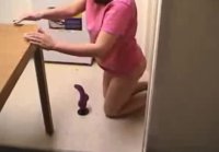 Girl Tries Anal With A Dildo