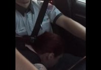 Redhead Teen Gobbles Cock in Audi Ride