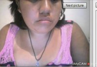 Mexicana en Webcam: Enseñando Tetas!