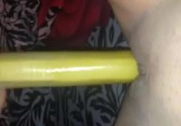 I put a banana in my pussy