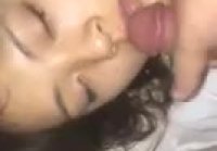 Cumshot sleeping beauty in mouth