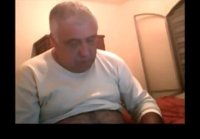 Silver Bear Daddy Mario Stroking on Webcam