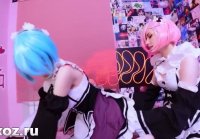 Rem and Ram fuck their holes