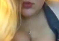 Blonde chubby teen teases and masturbates