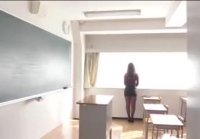 Teacher of black pantyhose