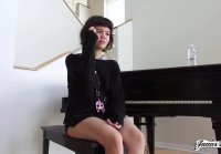 Hot fucking with a young pianist