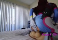 Cutie fucks with a rubber doll in Asuit d.