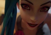 Jinx, League Of legends, eye contact