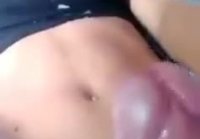 Cums on herself