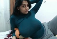 Desi grandes tetas milf show de cámara